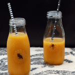 Homemade Pumpkin Juice for Halloween and it has no added sugar!