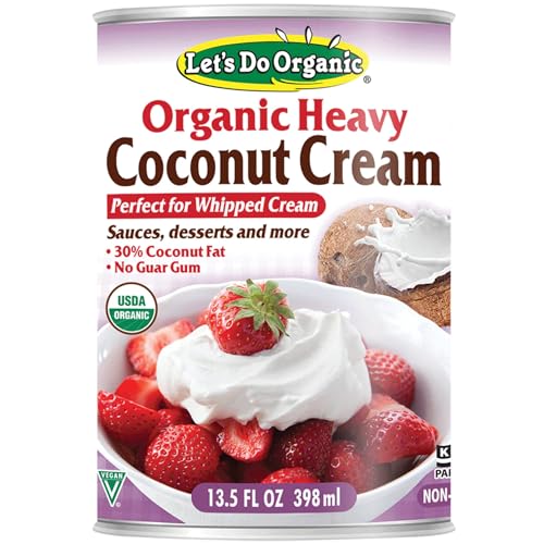 Let's Do...Organic Heavy Coconut Cream, 13.5 Ounce Can, White