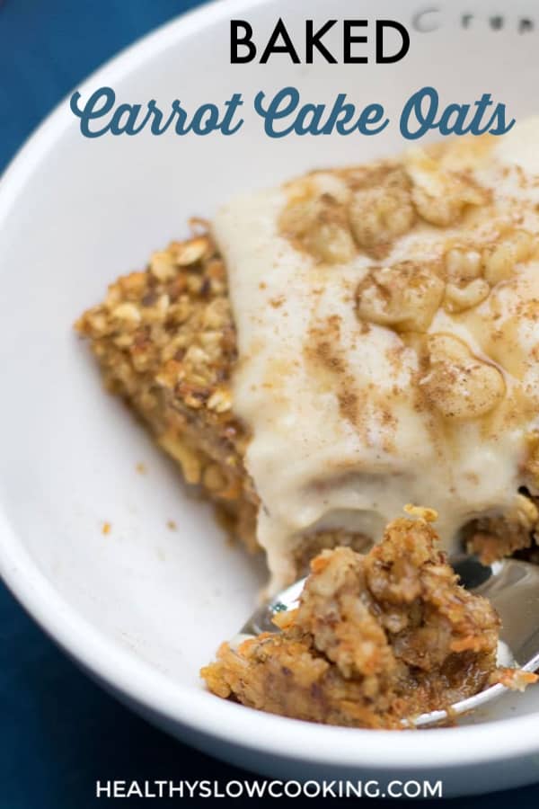 Vegan Baked Carrot Cake Oatmeal