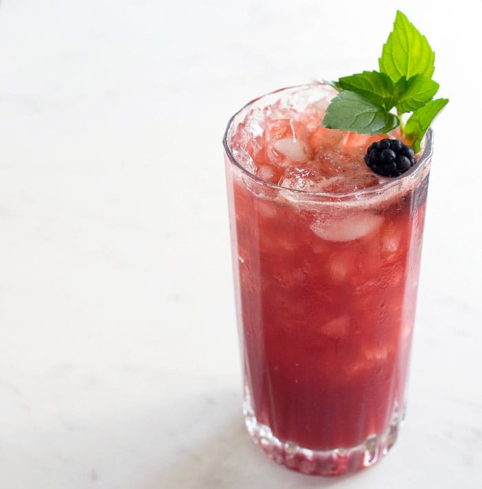 Blackberry Mint Lemon Switchel