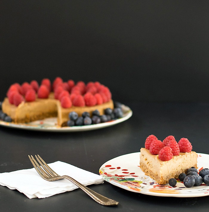 Pressure Cooker Cashew Lemon Cheezecake from Vegan Under Pressure