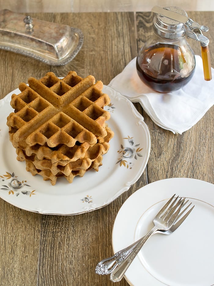Vegan Gluten-Free Chai Teff Waffles