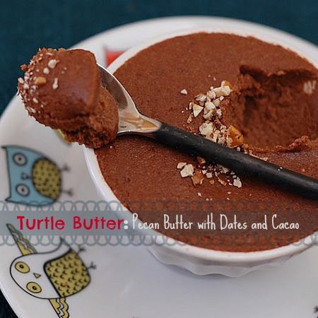 Turtle Butter: Pecans, Chocolate, Dates and Maple Syrup Chocolate Pecan Butter with Dates and Maple Syrup