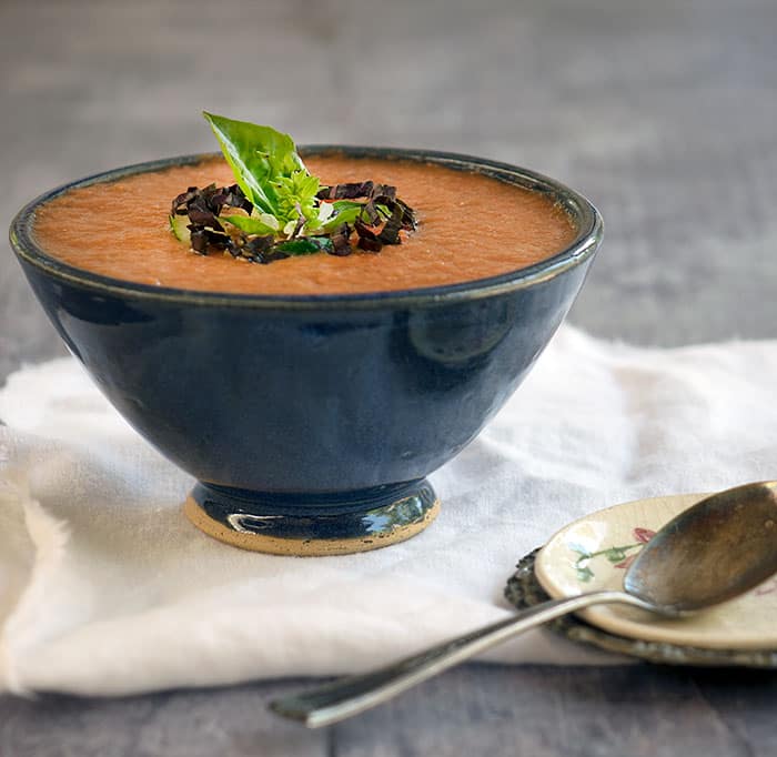 Fresh Herb and Watermelon Gazpacho